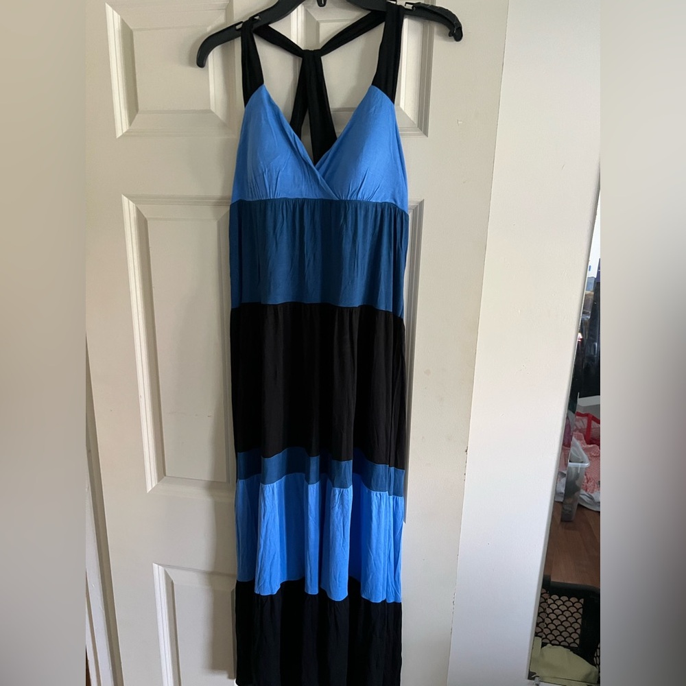 INC International Concepts colorblock Maxi Dress, Created for Macy's